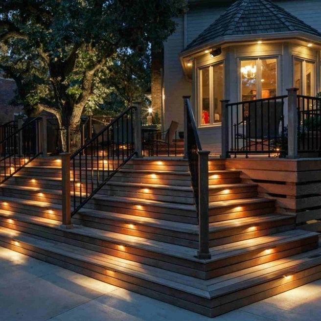 Luces Solares para Escaleras – Seguridad y Estilo Exterior