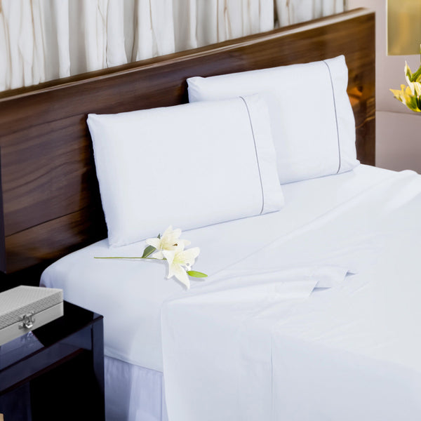 Juego de Sábanas ConfortMax 3 Piezas Percal 400 Hilos Hotel