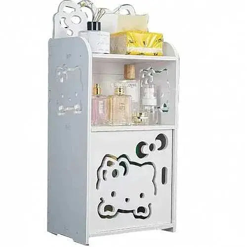 Mesita de Noche Blanca Infantil con Tres Niveles